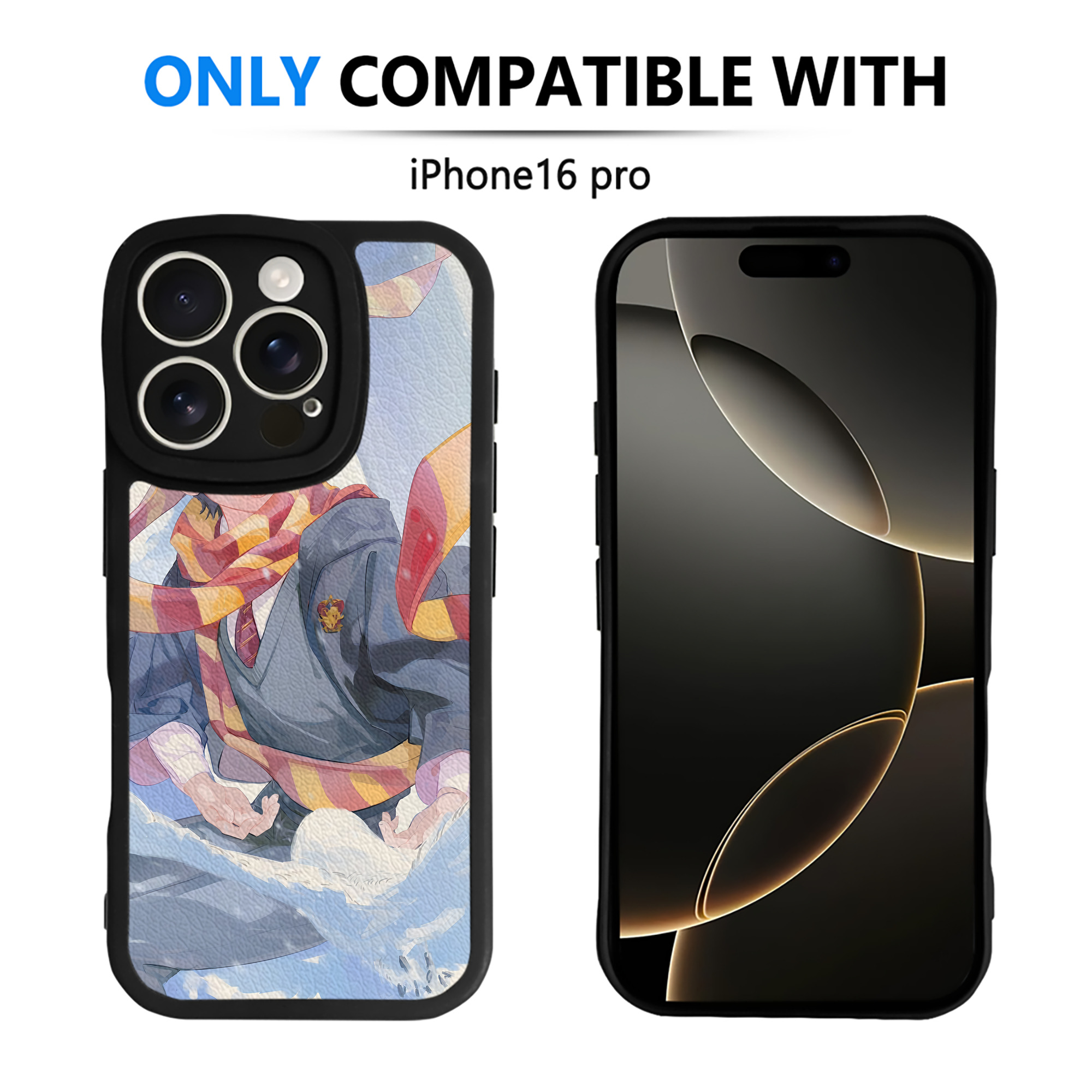 （画像用） Harry Potter ハリー・ポッターシリーズ 【iPhone 16シリーズ対応】シリコンスマホケース（レザー調） 材質：シリコン